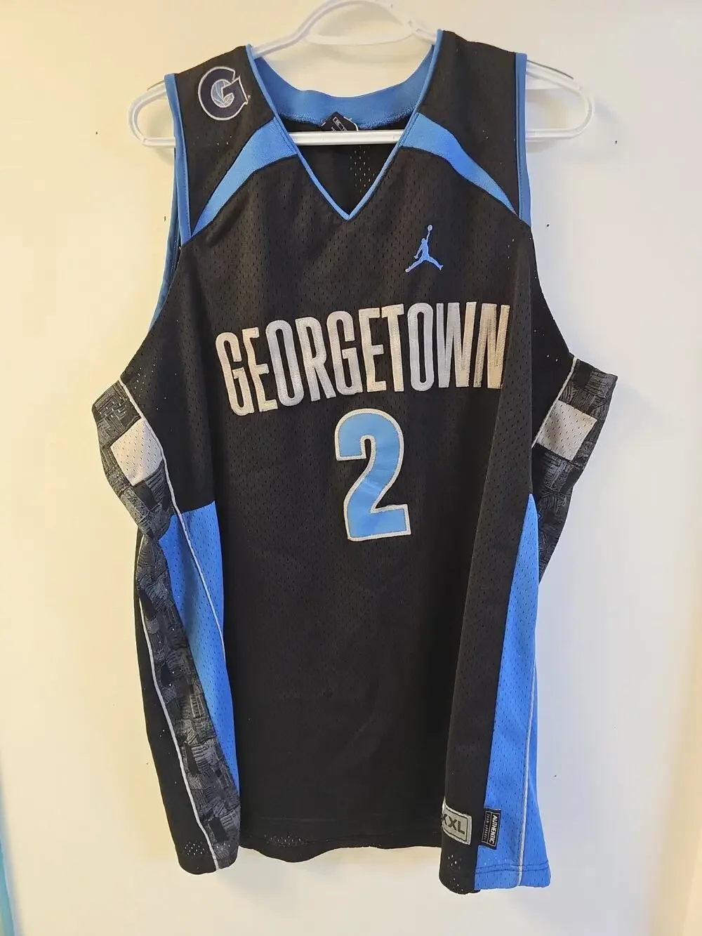 Jordan Nike Team Sports Georgetown Hoyas #2 Basketball Jersey Sz 2XL